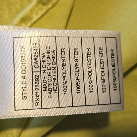 Steve Madden Prairie Dreams Golden Lime Ruffled Mini Dress Size L - Picture 9 of 13